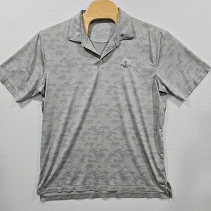 Peter Millar Shirt Mens XL‎ Gray Camo Polo Golf Performance Summer Comfort
